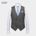 HANY Hanni phù hợp với vest kinh doanh màu xám vest vest Slim len Anh thời trang áo vest nam - Dệt kim Vest áo gile hàn Dệt kim Vest