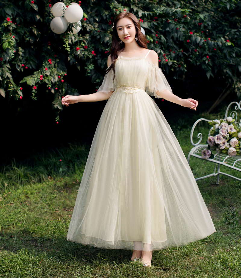  XL (110-138 catties)+Champagne color (B gauze sleeve suspender) long V083   + $7.73 