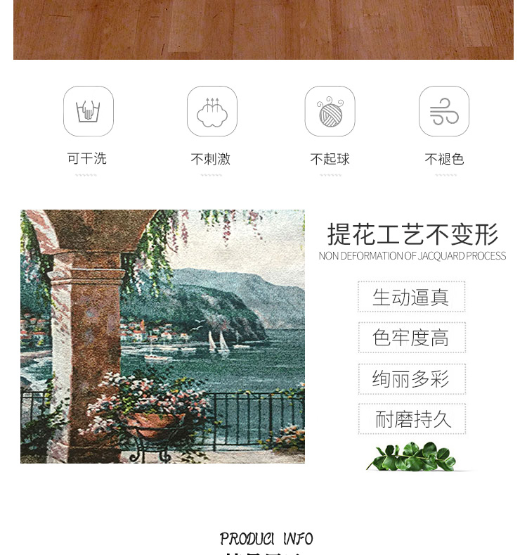 Các bức bích họa trường mới Gobelins phòng khách trang trí vải sơn jacquard tấm thảm "châu Âu Garden" - Tapestry thảm treo tường mandala