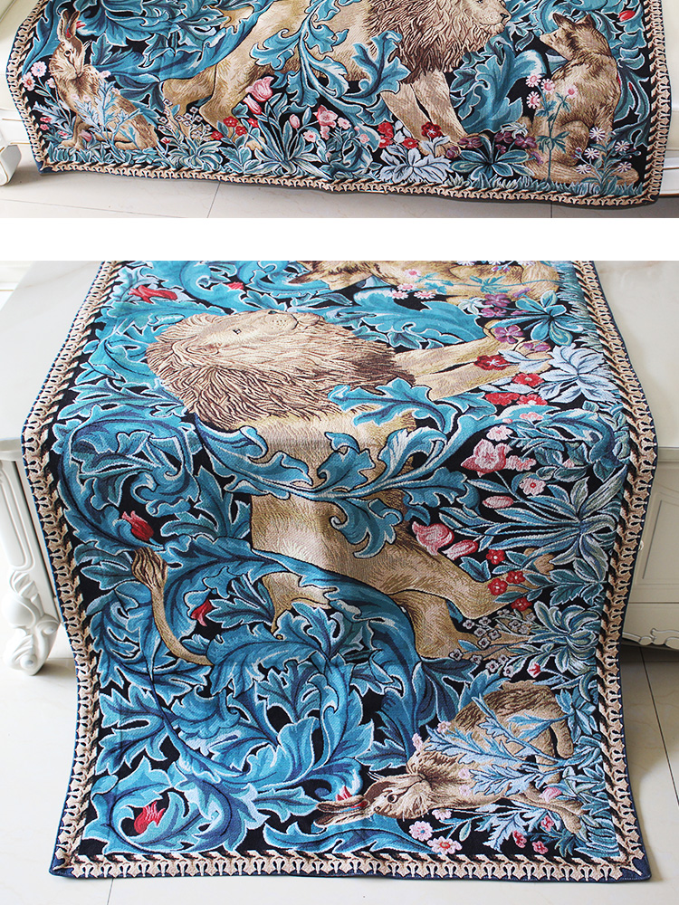 New School Bỉ Tapestry Tapestry Art Tapestry Gift William Morris "Lion King" Bài đăng miễn phí thảm trang trí
