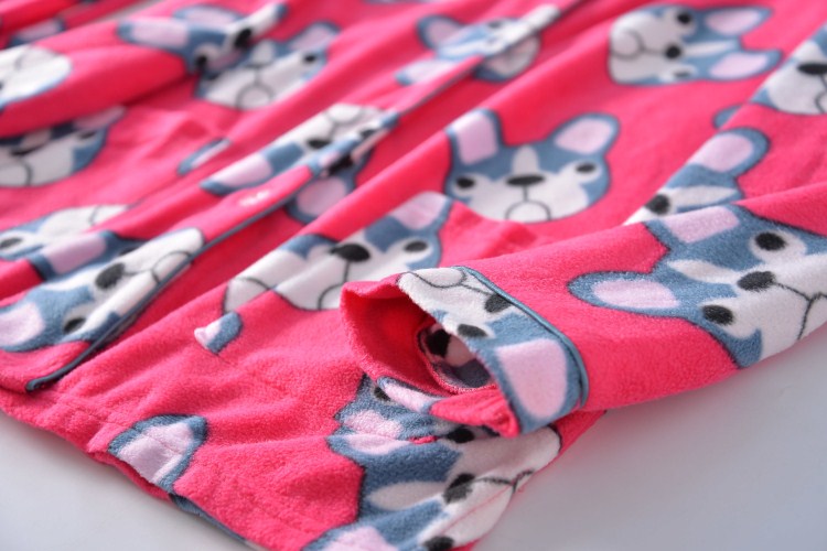 Giữ ấm! Bộ đồ ngủ lông cừu của phụ nữ Set áo cardigan dài tay Quần mùa thu đông Dịch vụ gia đình Hoạt hình nhiều màu đồ ngủ mùa đông
