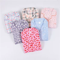 Mô hình tùy chỉnh mùa thu và mùa đông mới bông flannel sanding phụ nữ cardigan dài tay quần dịch vụ nhà bộ đồ ngủ pijama nữ
