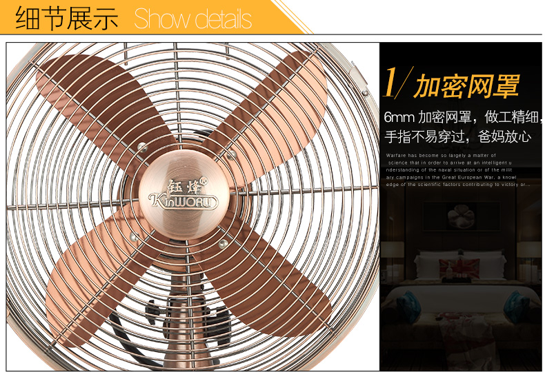 Mỹ cổ đồng kim loại retro sàn quạt nhà lắc đầu quạt dọc retro quạt máy tính để bàn quat treo tuong senko