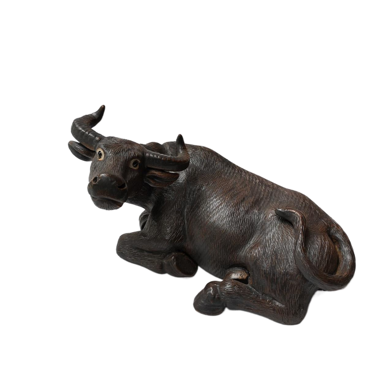 Shiwan Figurines Ceramic Home Decoration Ornaments Twelve Zodiac Signs Handmade Restaurant Counter Accessories Animal Cow