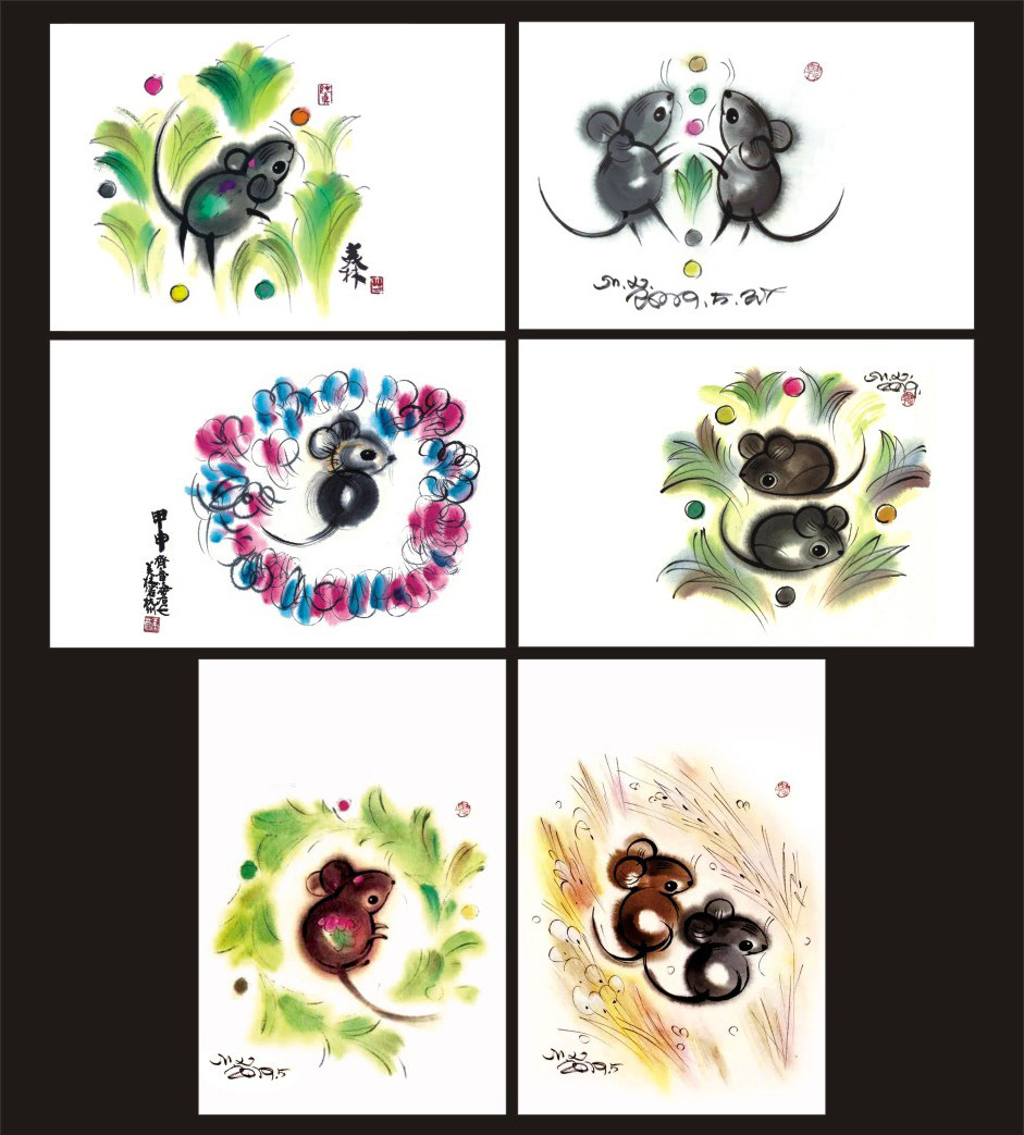 Postcards of Han Meilin's Zodiac in the Year of Gengzi in 2020 can be used to make the limit of the Year of Gengzi
