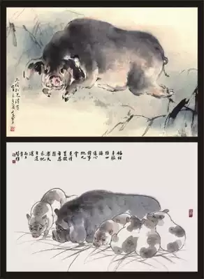 2019 Zodiac Ji Hai pig Fang Chuxiong Ou Hao Nian postcard can make limit Film