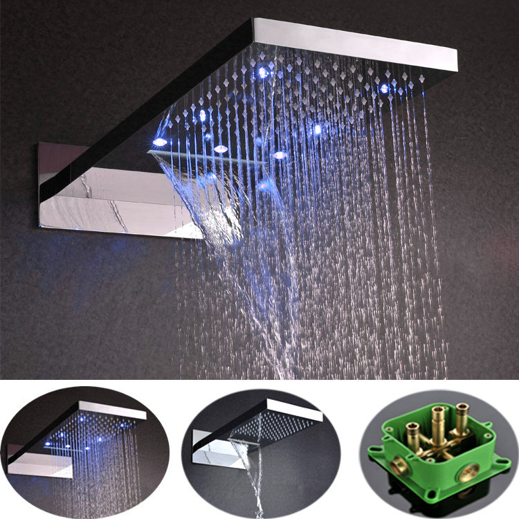 YJB with lamp in wall-style concealed nozzle square overhead lotus shower shower head shower shower with great shower shower creativity