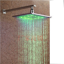 10 10-inch 250 FULL COPPER LED SHOWER SHOWER NOZZLE BATHROOM SHOWER SHOWER SHOWER HEAD 7 COLORFUL TOP SPRAY SHOWER HEAD LOTUS HEAD WITH LIGHT