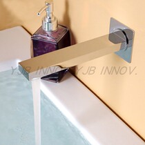 YJB factory direct sale into the wall type concealed shower 4-point outer teeth square fine copper bathtub outlet outlet