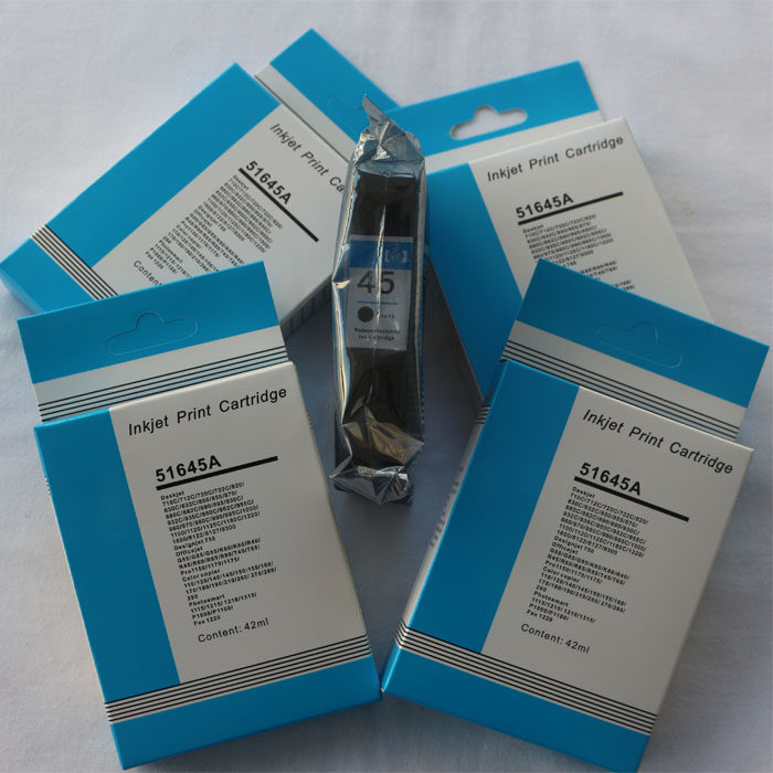 Applicable HP45 cartridges OILY CLOTHING PLOTTER CAD MARK MACHINE SPRAY CODE MACHINE 51645A PRINTING MACHINE 45 INK CARTRIDGES