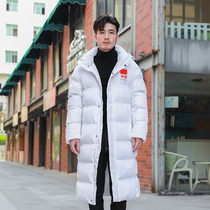 Cotton clothes mens winter thickened cotton clothes lovers jacket long and down clothes Sports raw training cotton padded jacket for winter training cotton