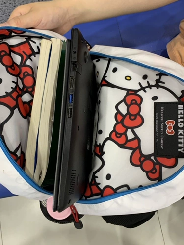 Hello Kitty, рюкзак, сумка через плечо, милый ранец, для средней школы