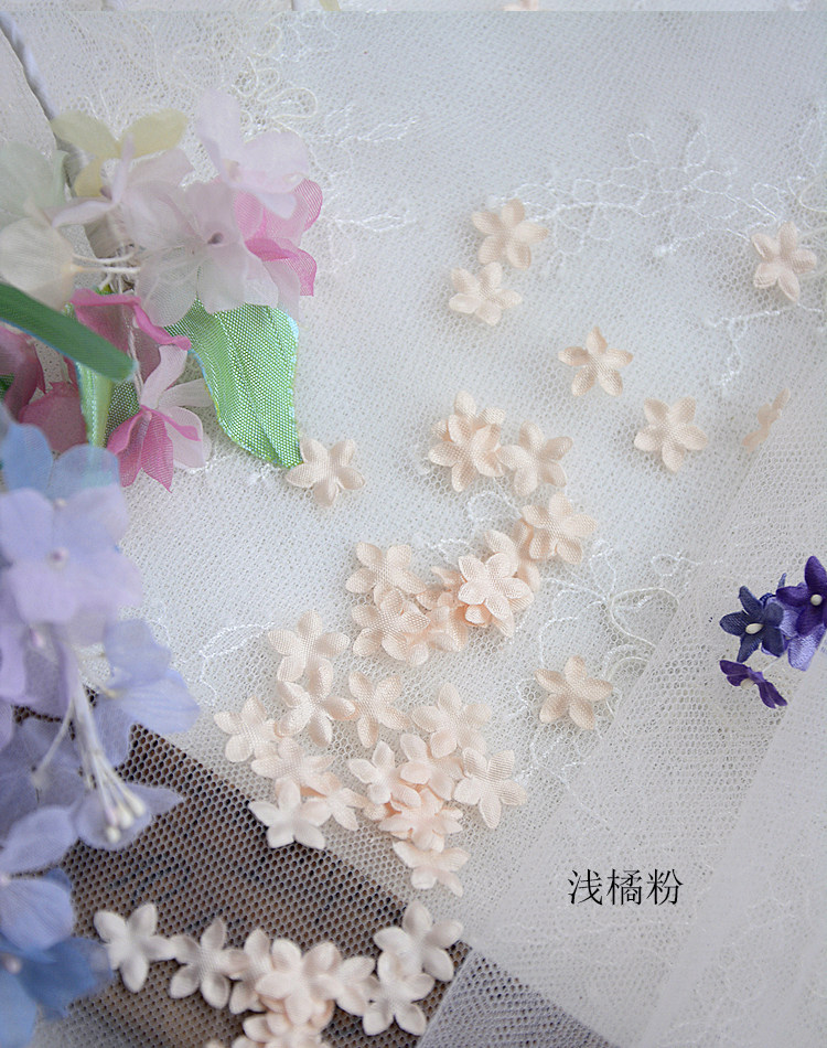 DIY Handgemachte 3D-Blumen Hochzeitskleid-Materialien, Pyrographisches Jeansgarn, Kopfbedeckungsmaterialien, 45 Farben, 100-200 Stück, RS1968 – Detail 18