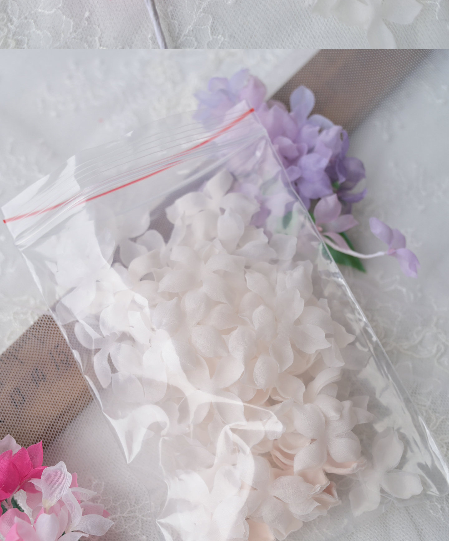 100 Stück. DIY Handgemachtes 3D-Blumenmaterial für Hochzeitskleider, Pyrographie- und Jeansgarn, Materialien für Kopfbedeckungen, Weiß und Rosa, RS247 – Detail 30