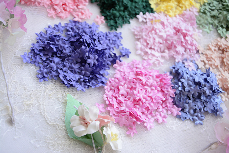 DIY Handgemachte 3D-Blumen Hochzeitskleid-Materialien, Pyrographisches Jeansgarn, Kopfbedeckungsmaterialien, 45 Farben, 100-200 Stück, RS1968 – Detail 10