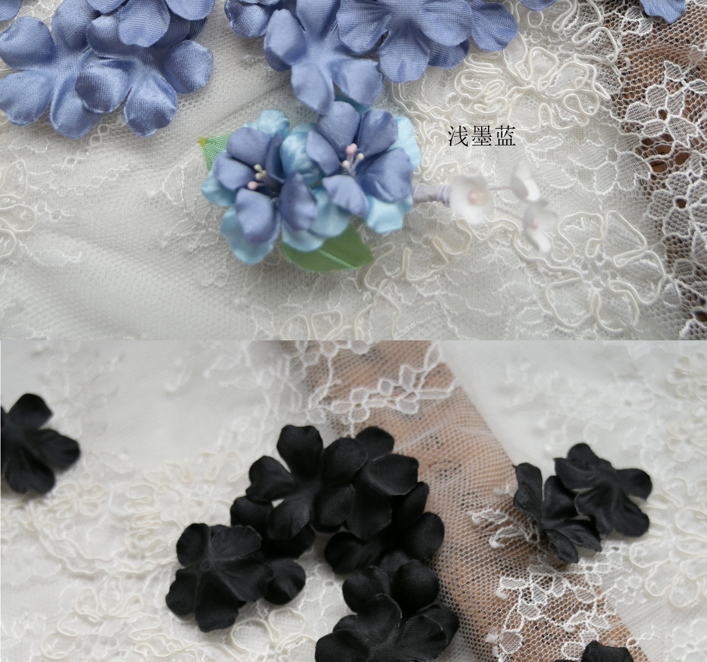 100 Stück Mehrfarbige DIY Handgemachte 3D-Organza-Blumen für Hochzeitskleider, Schleier, Mini-Blumen, Babykleidung, Bastelmaterialien 3CM RS4035 – Detail 39