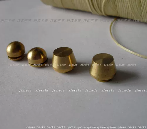 Кожаные и кожаные аппаратные аксессуары чисто медные ноги база ногтя