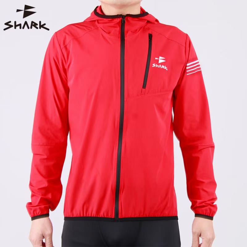 Shark Series Running Cycling Sun Protection Athleisure Tops Quick Dry Skin Hoodie