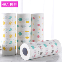 No-wash lazy rag dry and wet kitchen paper cartoon washable non-greasy household dishwashing cloth universal towel