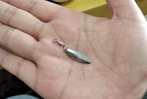 Small Crazy Lujah Retrofitted Modified Tail Rotating Bright Sheet Noise Sheet Silver Color Bearing Sequin Retrofit Bright Sheet Fishing