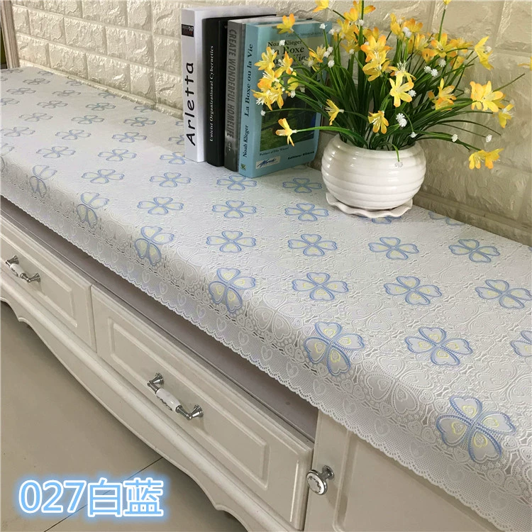 Kích thước tùy chỉnh đầu giường bọc vải PVC mat TV tủ khăn trải bàn giày mat máy giặt bàn vải cà phê bàn ​​mat - TV