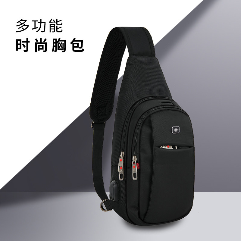 Swiss Army Knife Casual Chest Bag Men's Sports Crossbody Bag Men's Shoulder Chest Bag Korean