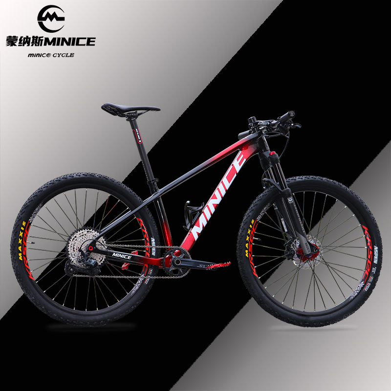 Monasmines Carbon Fiber Mountain Bike Ultralight Shimano 7100 Road Shift Air Fork 12-Speed Bike