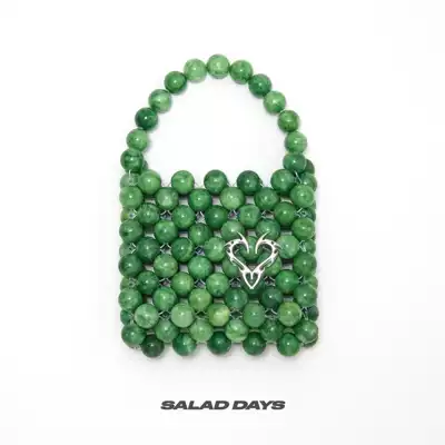 SALAD DAYS new Chinese style natural Jade Love totem handmade beaded bag Hand bag niche bag