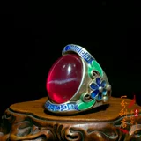 Кольцо, инкрустация камня, серебряный браслет, ювелирное украшение, с драгоценным камнем, подарок на день рождения