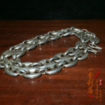Antique collection Old Silver folk necklace old silversmith handmade Miao Silver Life transfer neck decoration mens silver jewelry