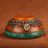 Инкрустация камня ручной работы из воскового агата, декор, с драгоценным камнем