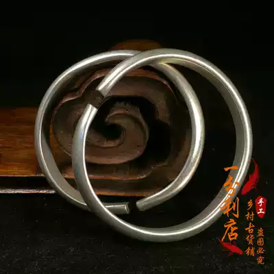 Antique collection old silver bracelet plain noodles National style silver jewelry Nepal Silver open bracelet female bracelet old silver bracelet