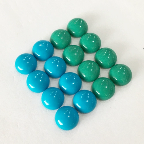 Бирюзовый сапфировый синтезированный драгоценный камень для кольца, кольцо с камнем, инкрустация камня, бусины, DIY