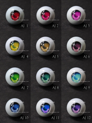 taobao agent YYM BJD Eye Eye Bright Cartoon AJ Gradient Series 12 color income