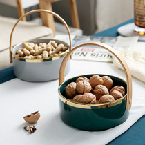 Fruit Pan Nordic Living Room Modern Minima Home ceramic snacks Confectionery Pan Fruit Basket Dried Fruit Pan Water Fruit Bowl