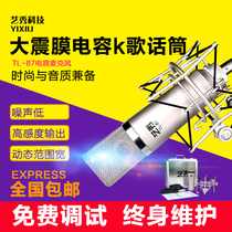  Yixiu TL-870 capacitor microphone pure large diaphragm High-quality lossless line cantilever Built-in external karaoke set