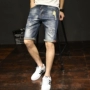 2019 quần short denim nam mỏng phần rộng giản dị 5 quần phiên bản Hàn Quốc của thương hiệu thủy triều nam mùa hè bảy quần - Quần jean phong cách thời trang nam