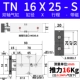 Цилиндр с двойной осью с магнитным TN16X25-S