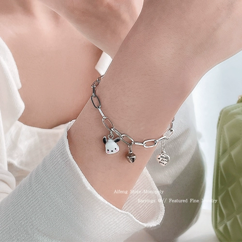 Колокольчик, браслет для влюбленных, небольшое дизайнерское ювелирное украшение, летний аксессуар для школьников, тренд сезона, новая коллекция