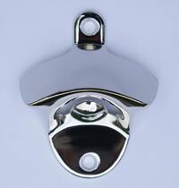 Factory direct mirror bright silver hanging wall fixed zinc alloy metal beer gas bottle opener