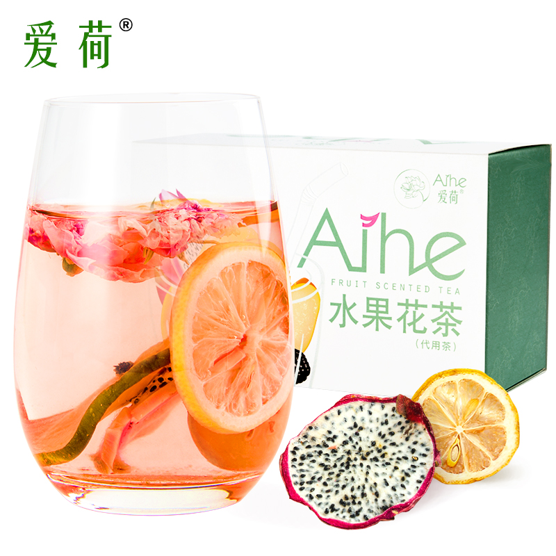 水果茶纯干果片小袋装柠檬百香火龙果凤梨雪梨玫瑰菊花茶组合茶包