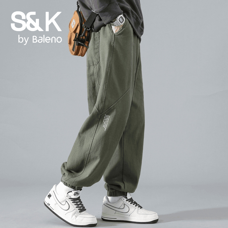 Baleno Autumn and Winter American-Style Workwear Men's Casual Pants 2026 New Loose Jogger Fleece Versatile Sweatpants for Men Baleno Autumn and Winter American-Style Workwear Men's Casual Pants 2026 New Loose Jogger Fleece Versatile Sweatpants for Men