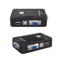 2-port kvm switch two-in and one-out vga monitor screen vga one-to-two keyboard and mouse sharing splitter