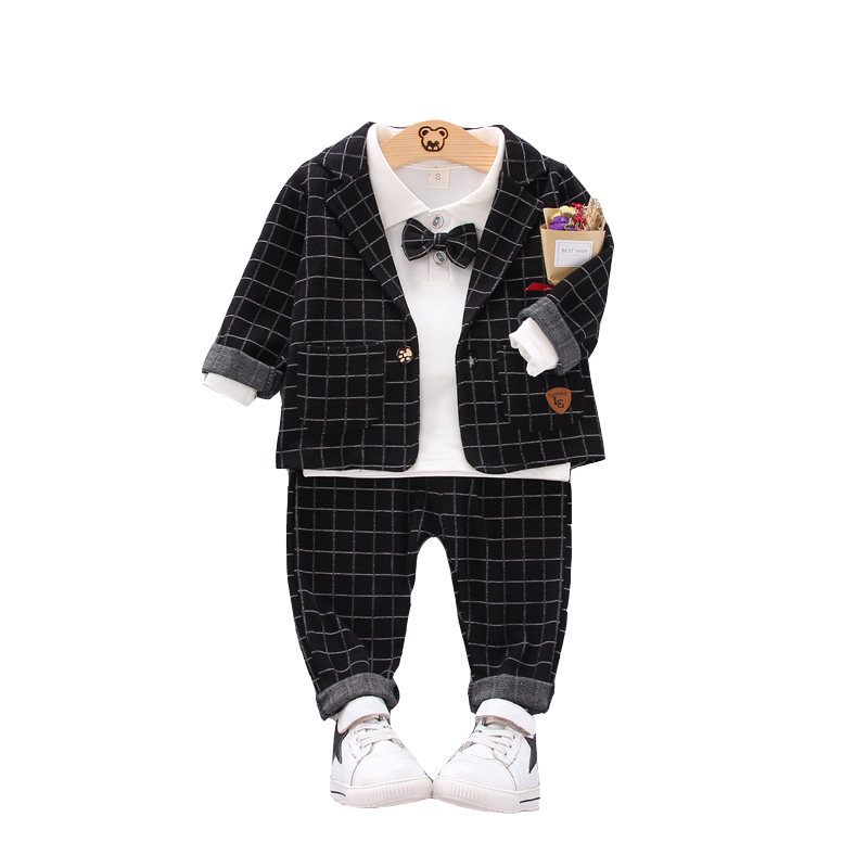 Bé quần áo cậu bé một tuổi gentlemans boy boy kho tàng phù hợp với phù hợp với chiếc váy nhỏ childrens mùa thu 3