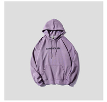 Clearance mens and womens clothes letter printing hooded pullover drawstring loose Joker casual autumn long sleeve jacket