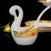 Jingdezhen xương Trung Quốc bát đơn bát đĩa dao kéo thiết lập món ăn gia đình món ăn lò vi sóng DIY cho súp bát muỗng dĩa nhỏ Đồ ăn tối