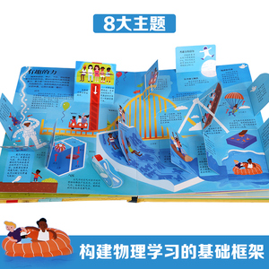 揭秘物理 揭秘系列儿童立体翻翻书少儿版 2-6岁宝宝3d立体书机关书 幼儿园小学生课外阅读绘本科普百科书籍乐乐趣童书