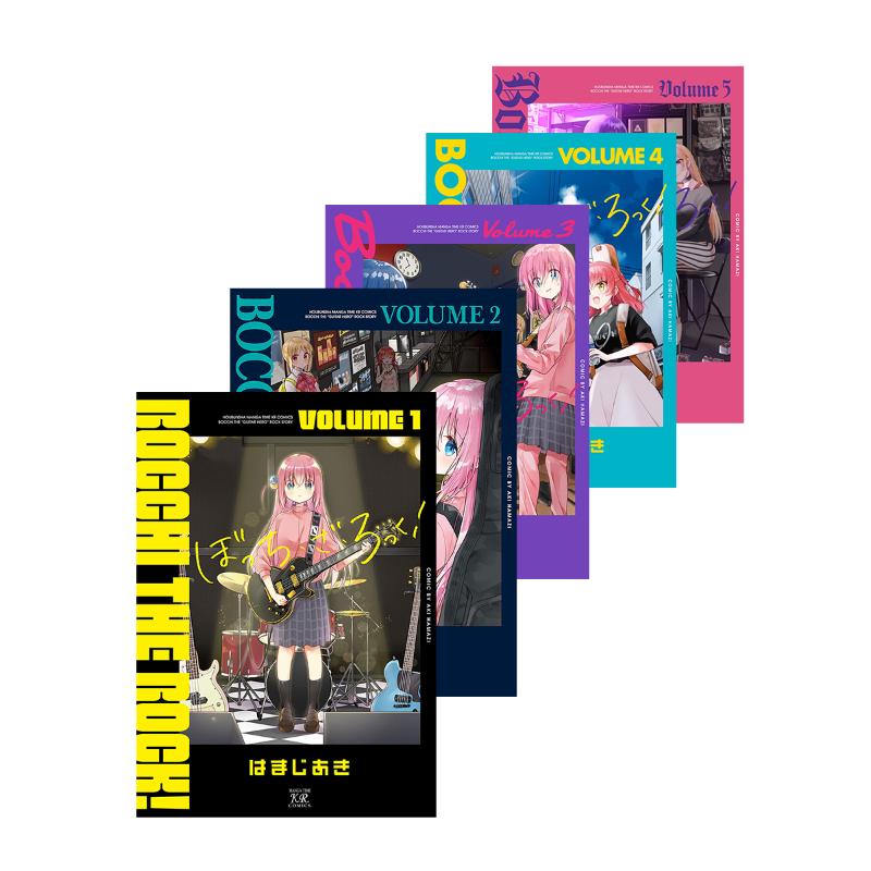 孤独摇滚漫画1-5全套5册日版漫画书ぼっち?ざ?ろっく！孤独摇滚