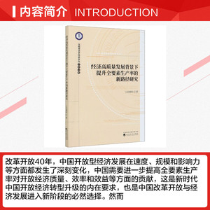 经济高质量发展背景下提升全要素生产率的新路径研究 上官绪明 经济科学出版社 正版书籍 新华书店旗舰店文轩官网