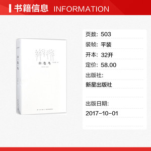 白色鸟 何立伟 著 正版书籍小说畅销书 新华书店旗舰店文轩官网 新星出版社